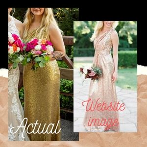 Revelry Starla Sequin Bridesmaids Dress
